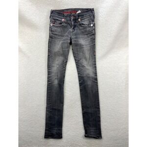 True Religion x Manchester United Men's‎ Jeans Size 28 Rocco SE Gray Skinny Fit